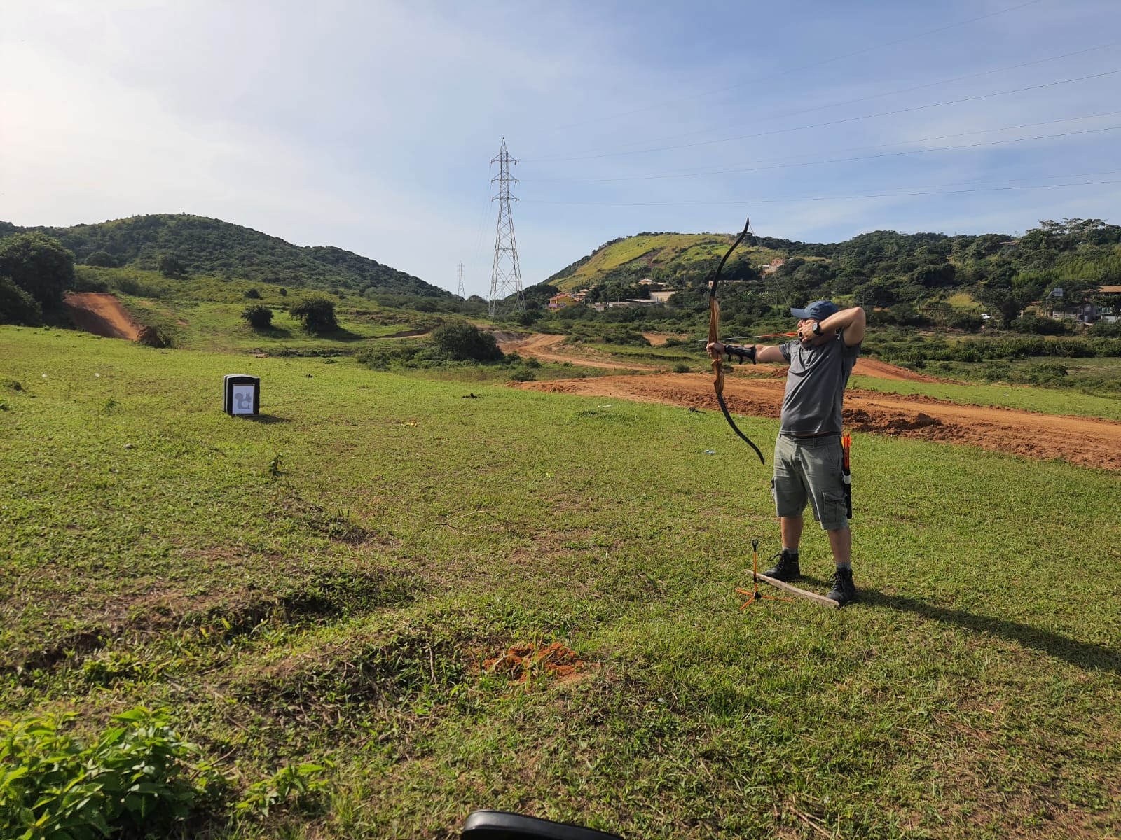 Treino no campo em Búzios